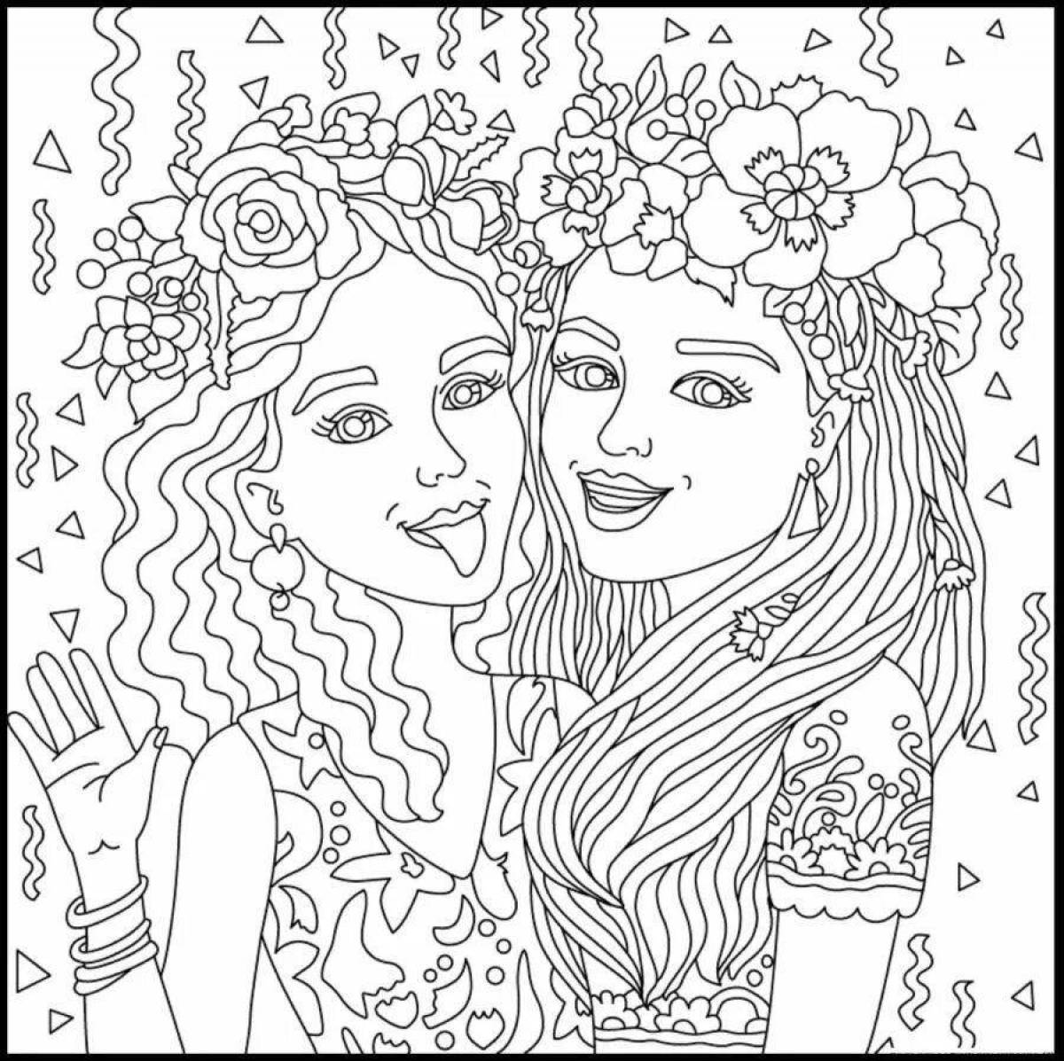 Great modern coloring book