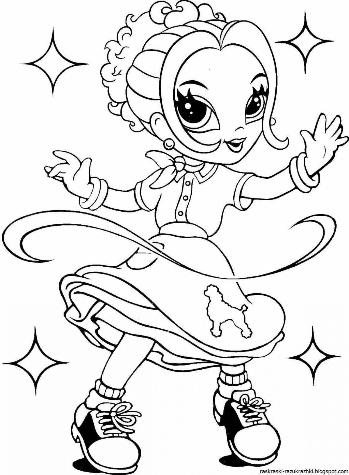 Color-grand modern coloring page