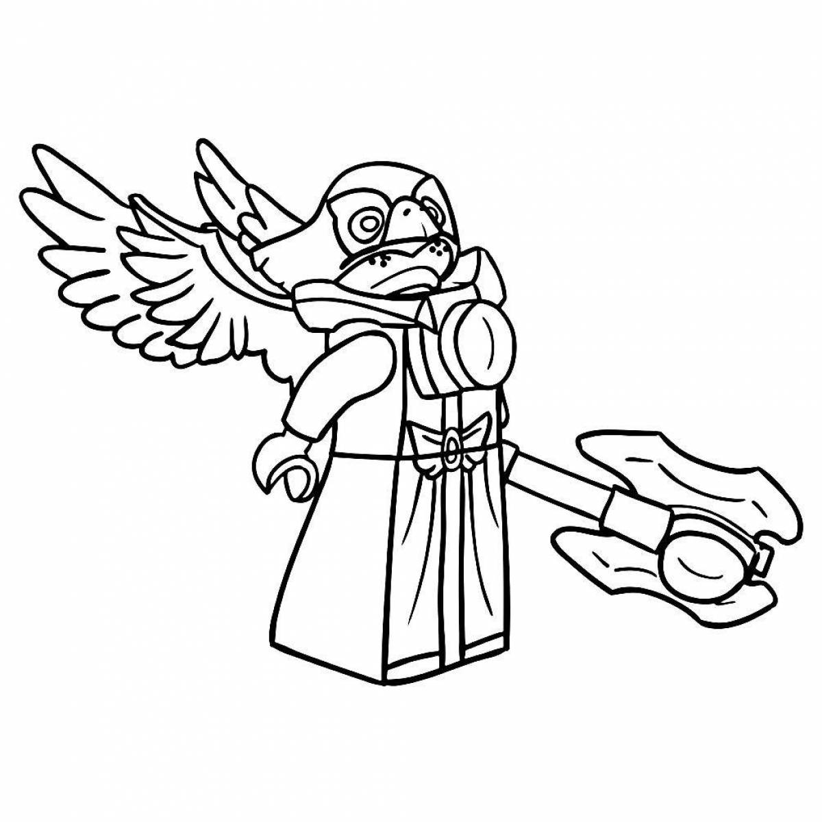 Amazing lego chima coloring page