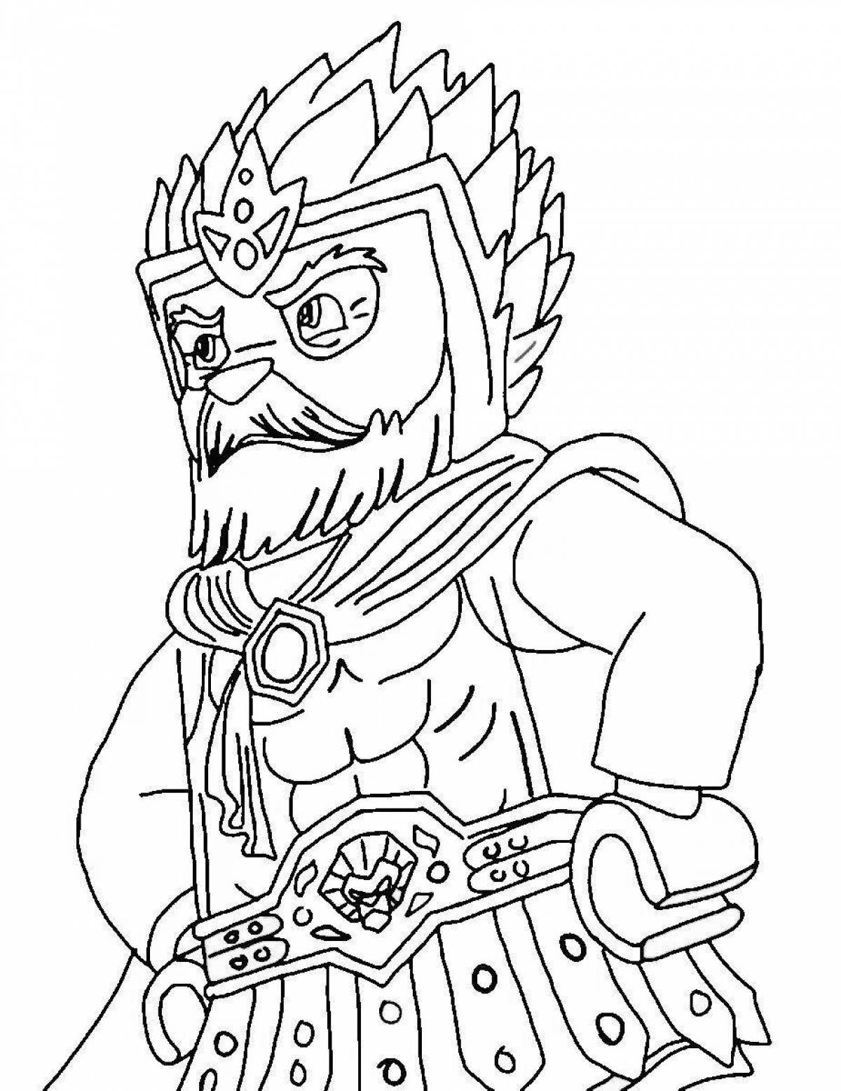 Lovely lego chima coloring page
