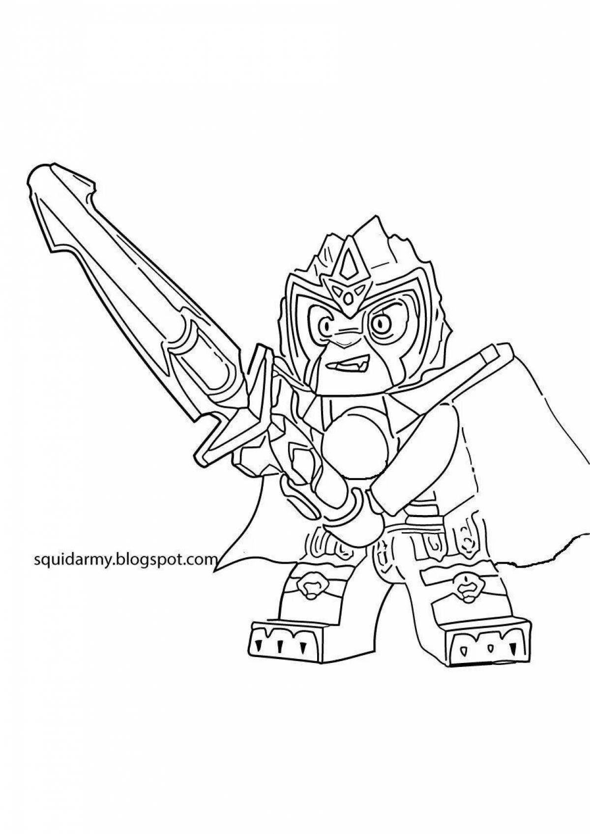 Amazing lego chima coloring page