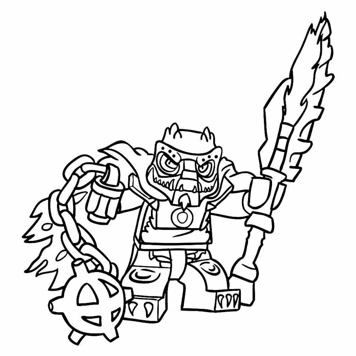 Intriguing lego chima coloring book