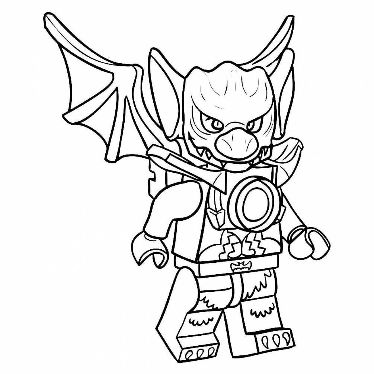 Attractive lego chima coloring page
