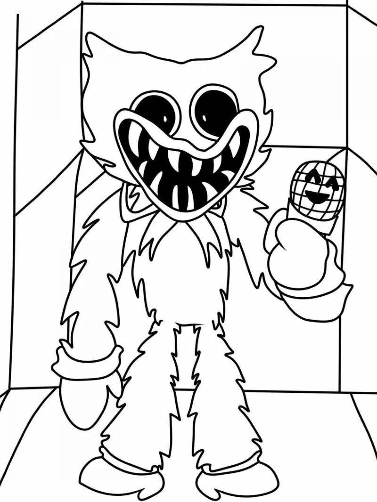 Playful kissy missions coloring page