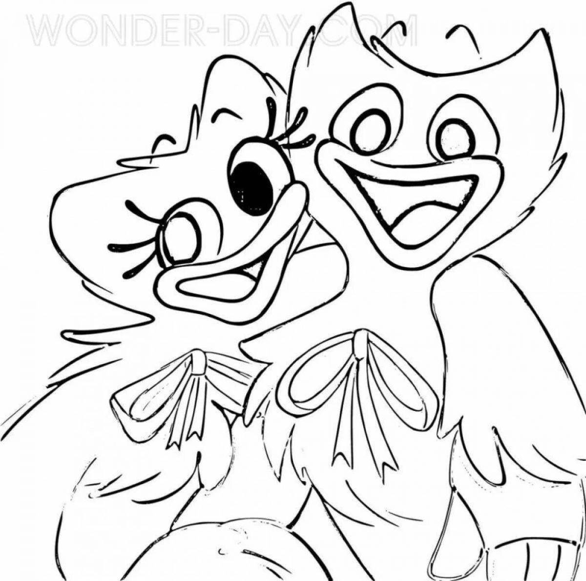 Kissy magic mission coloring book