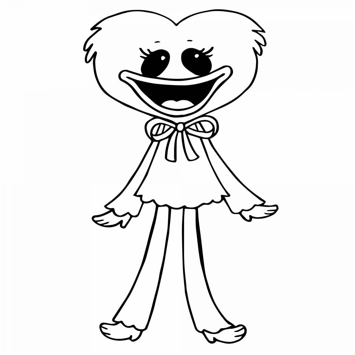 Kissy shiny mission coloring book