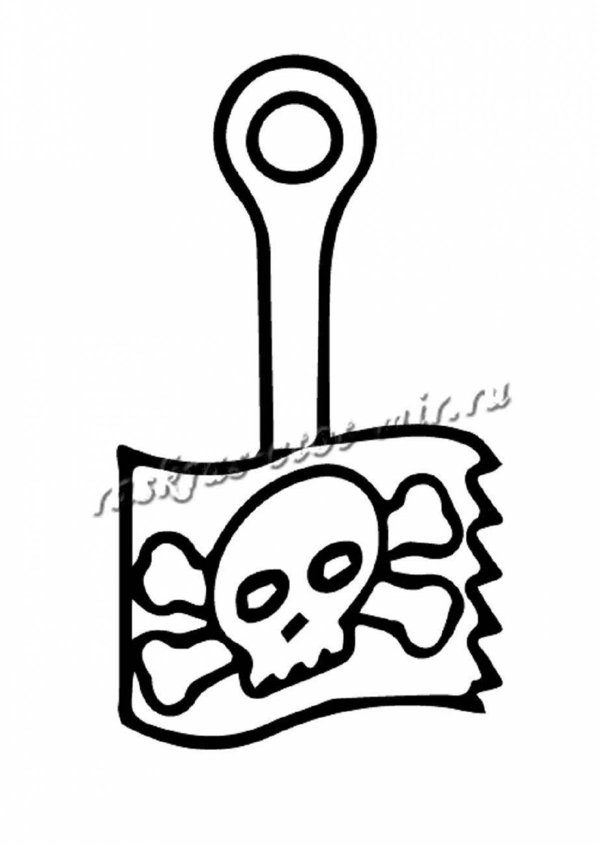 Radiant fasteners 5 coloring page