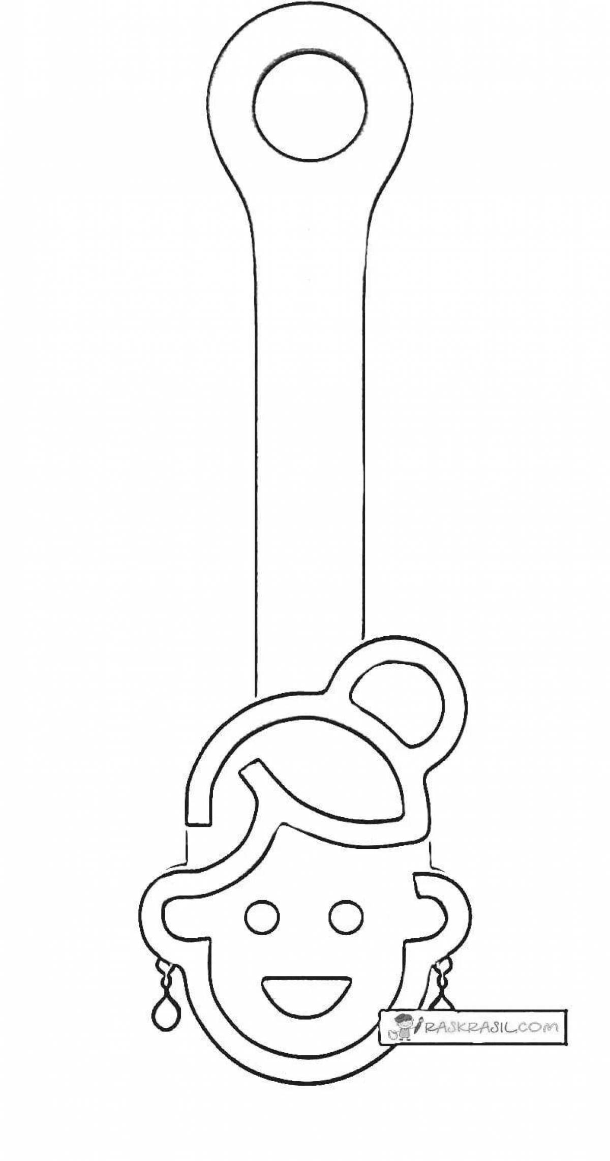 Coloring page vivacious fasteners 5