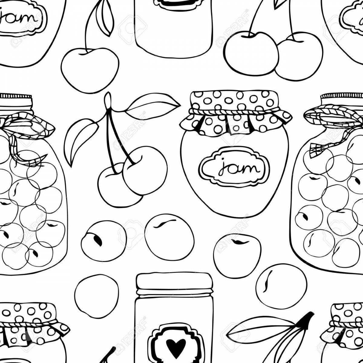 Colorful compote 404 coloring page