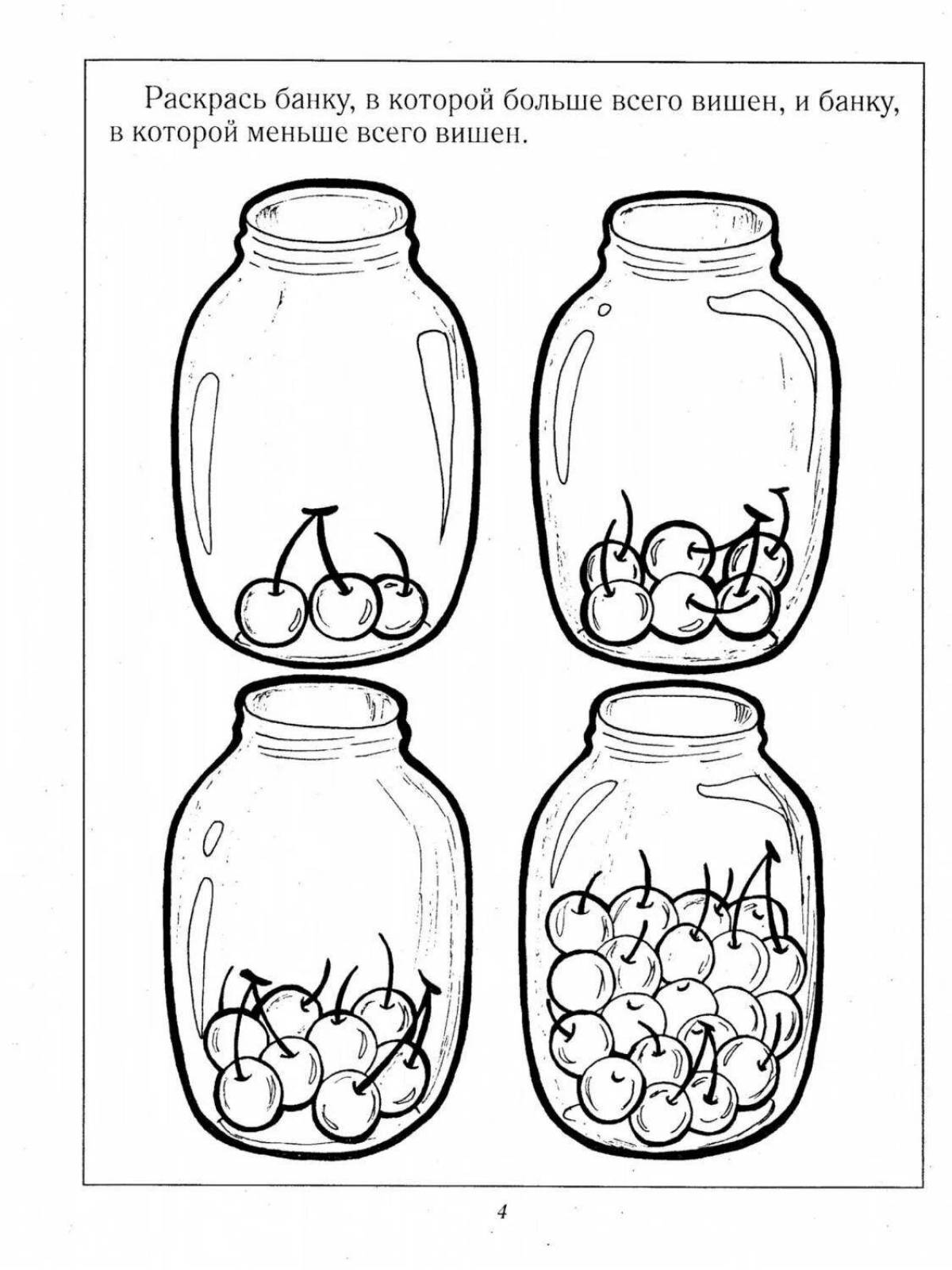 Coloring book cheerful compote 404