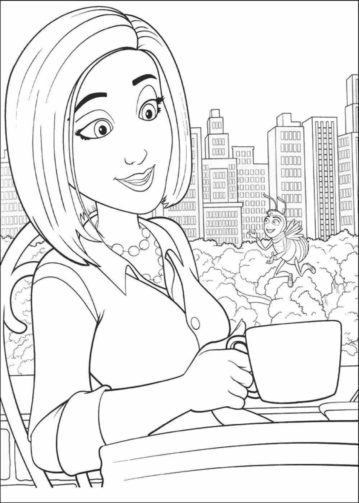Radiant coloring page magic mrs