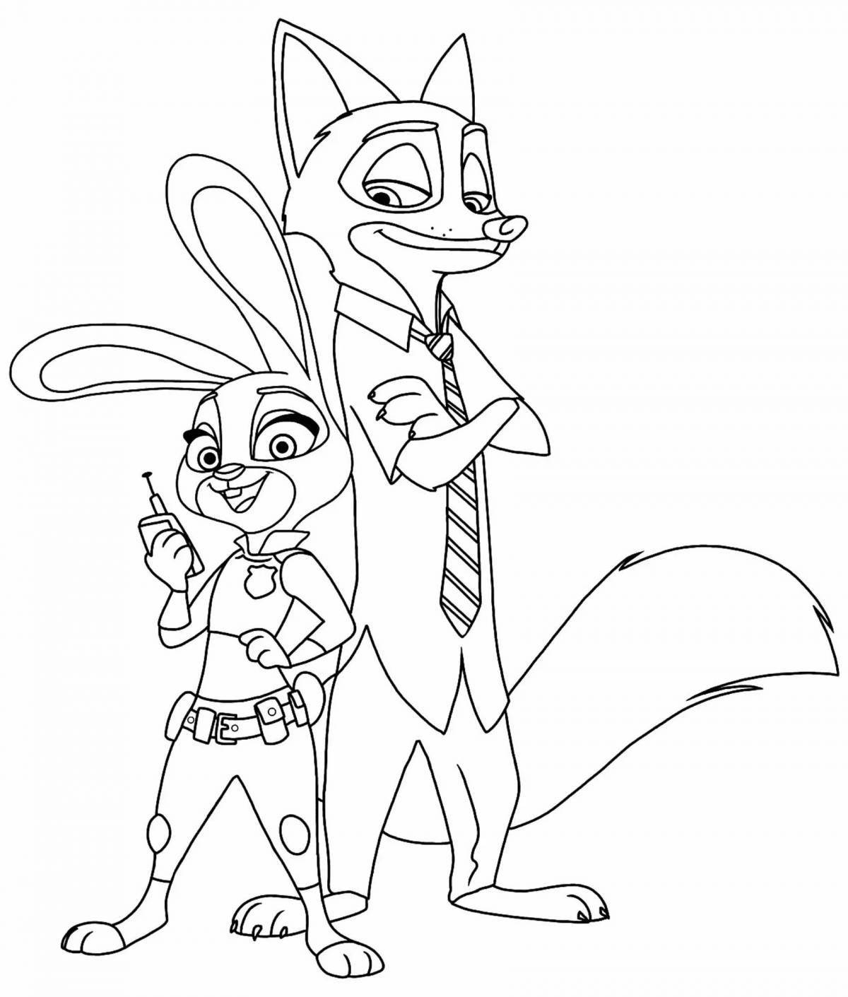 Gorgeous judy hopps coloring book