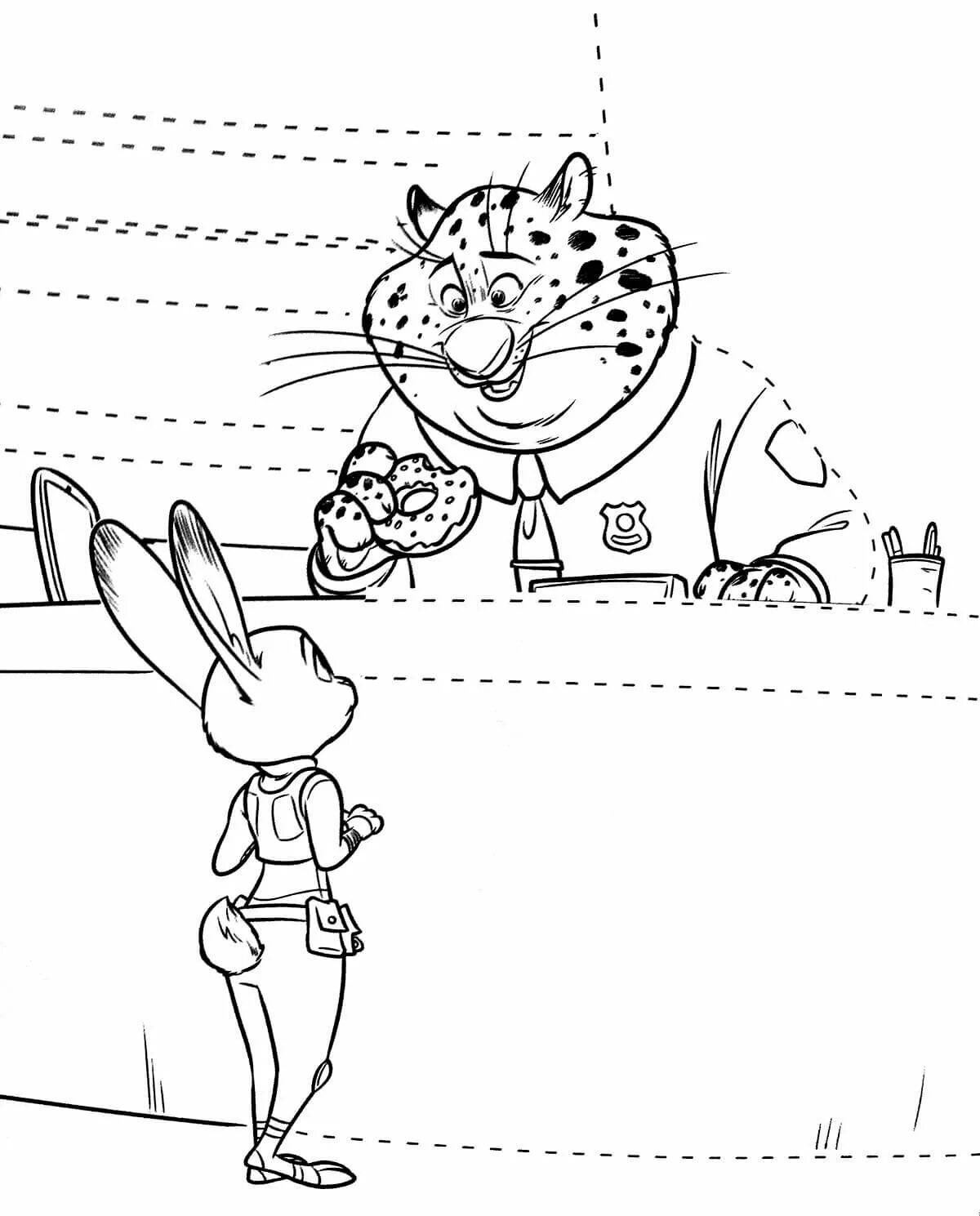 Judy hopps awesome coloring book