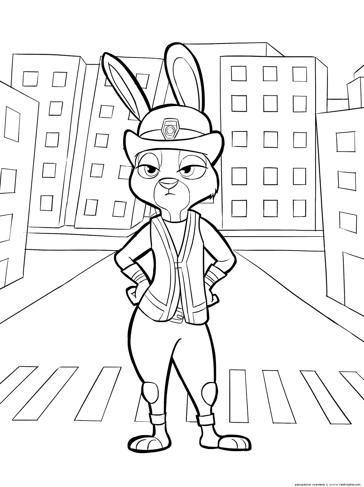 Coloring book luxury Judy Hopps