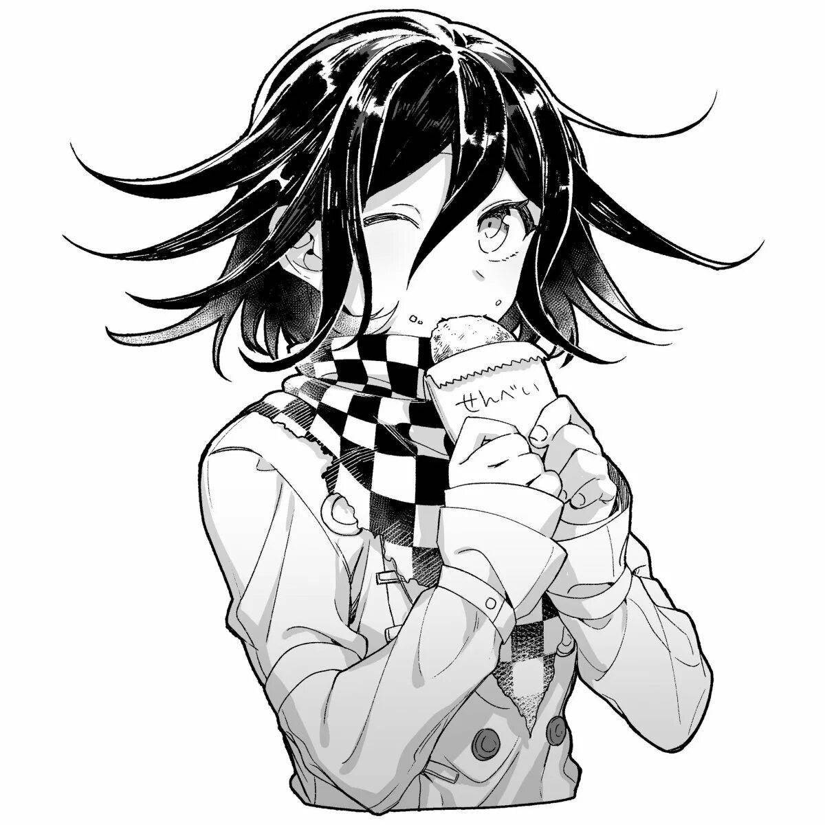 Coloring cute kokichi oma