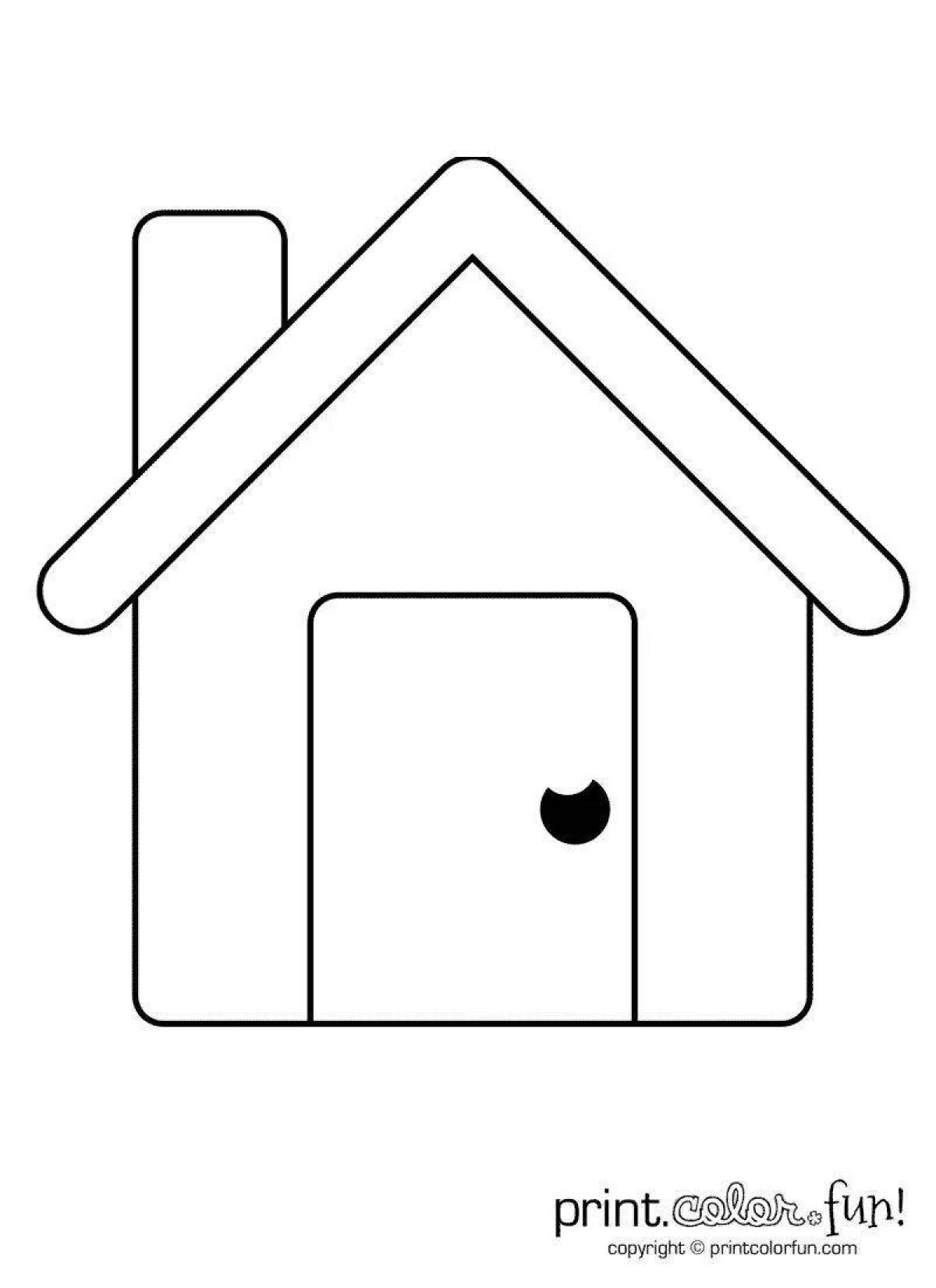 Coloring page wonderful house
