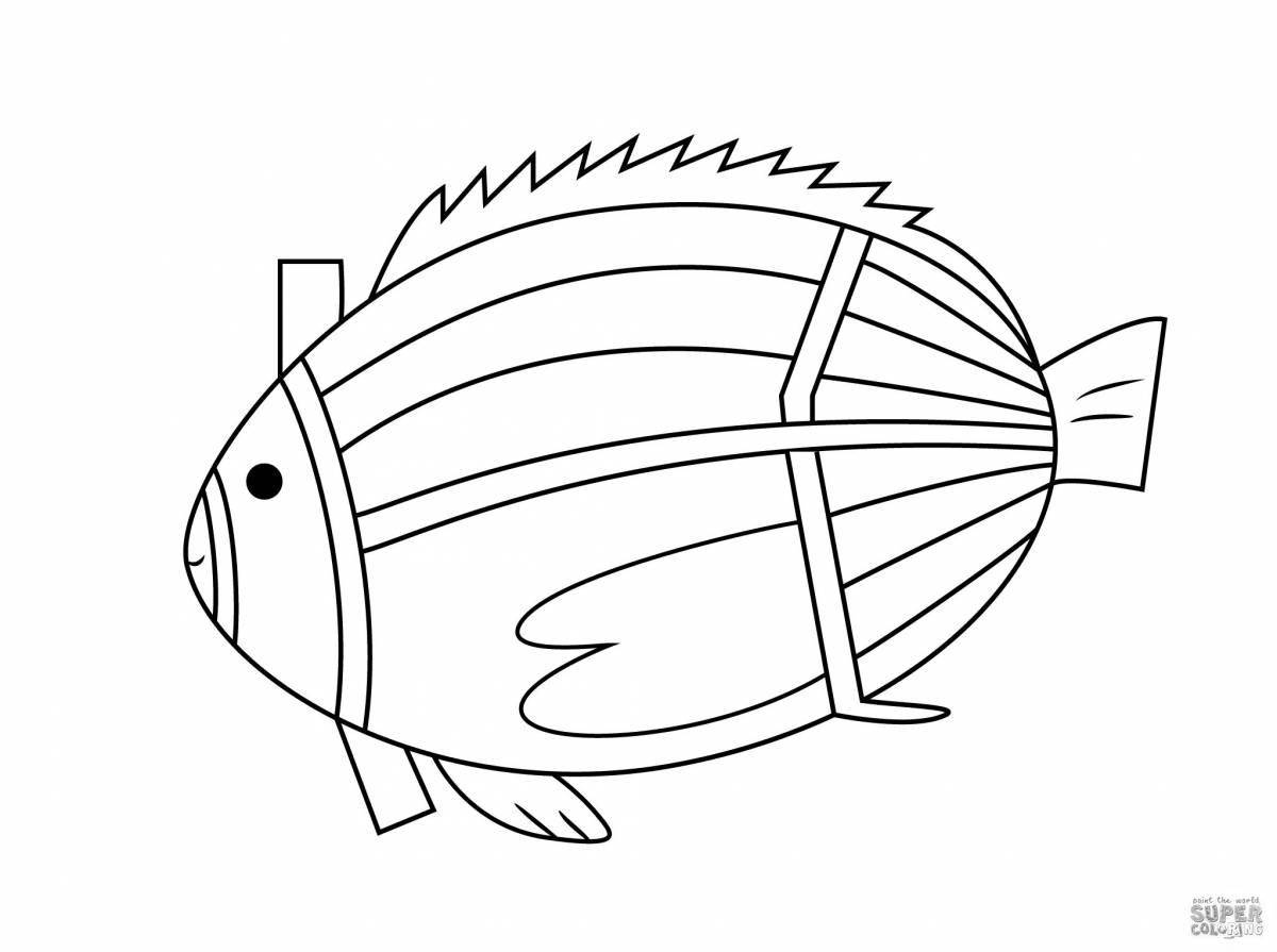 Majestic parrotfish coloring page