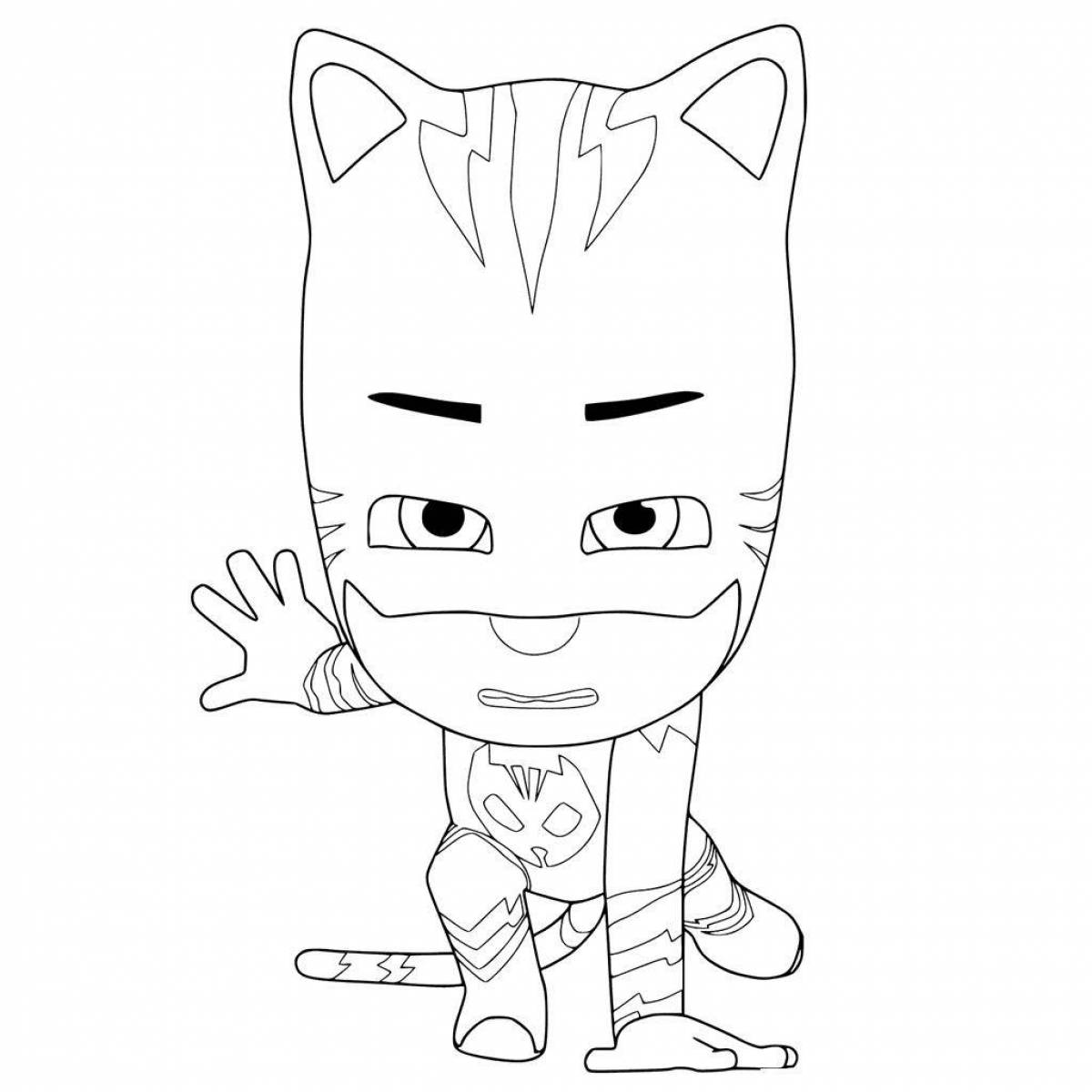 Photo Adorable pj masks coloring page