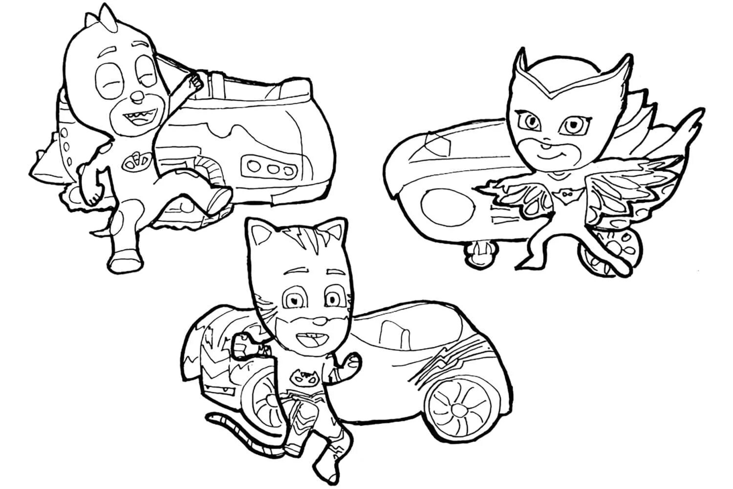 Photo Flawless Masked Heroes coloring page