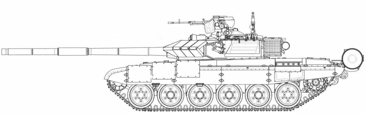 Colouring awesome t80 tank