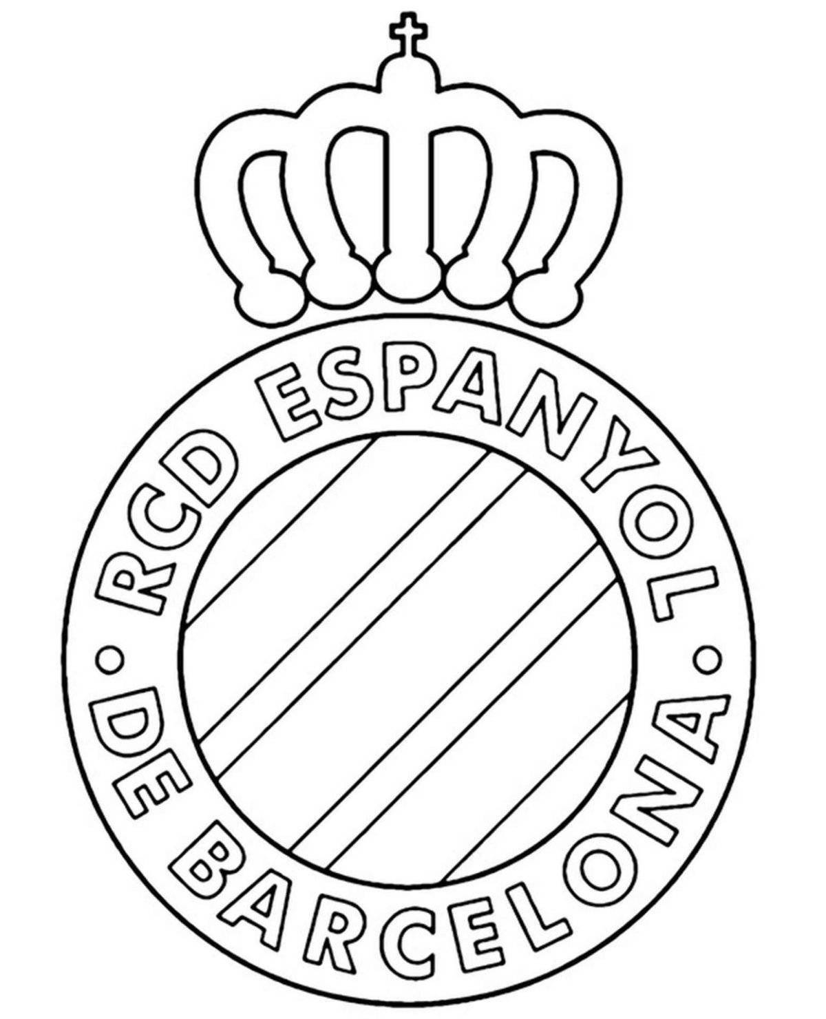 Exquisite psg icon coloring page