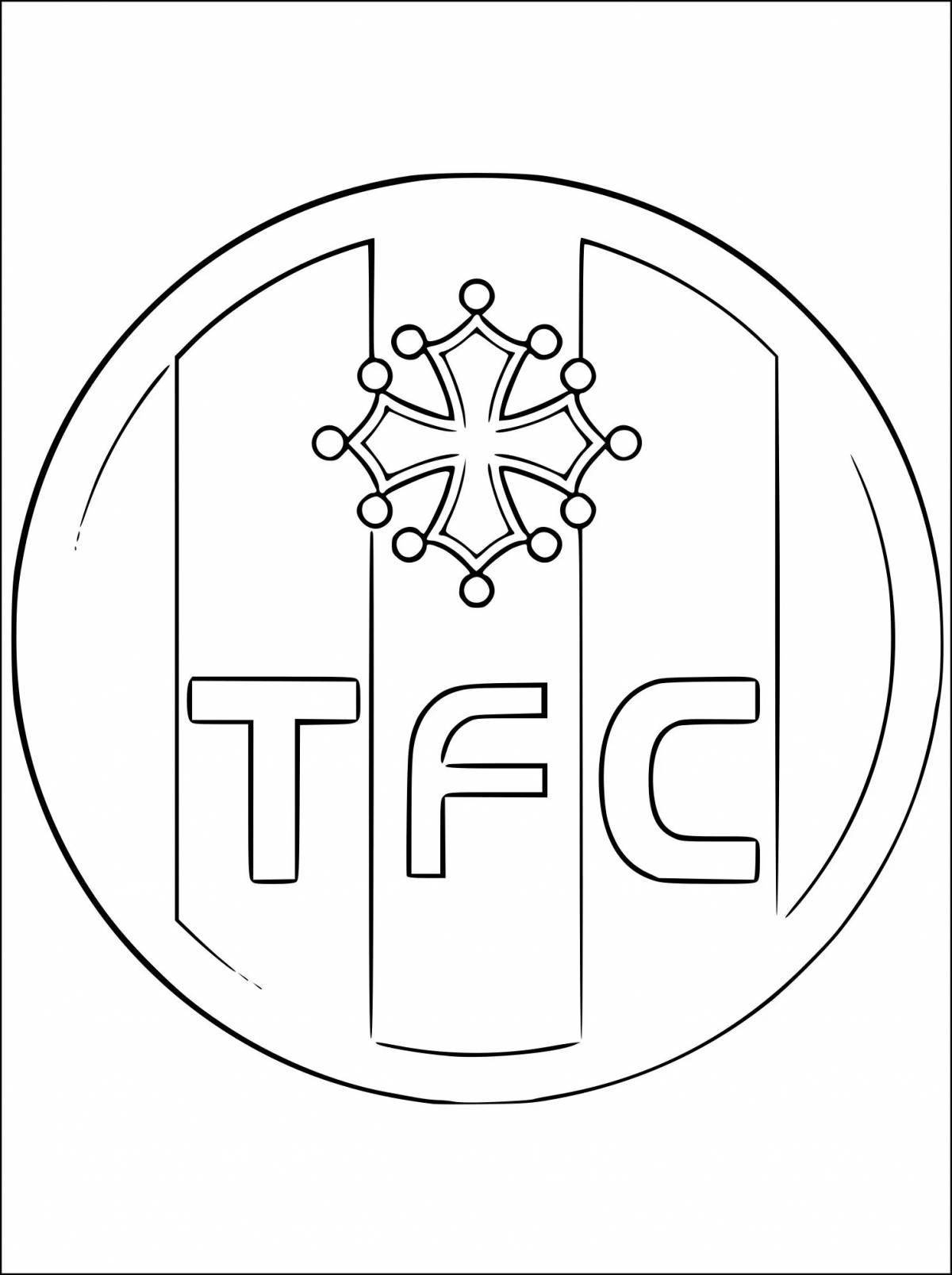 Awesome psg icon coloring page