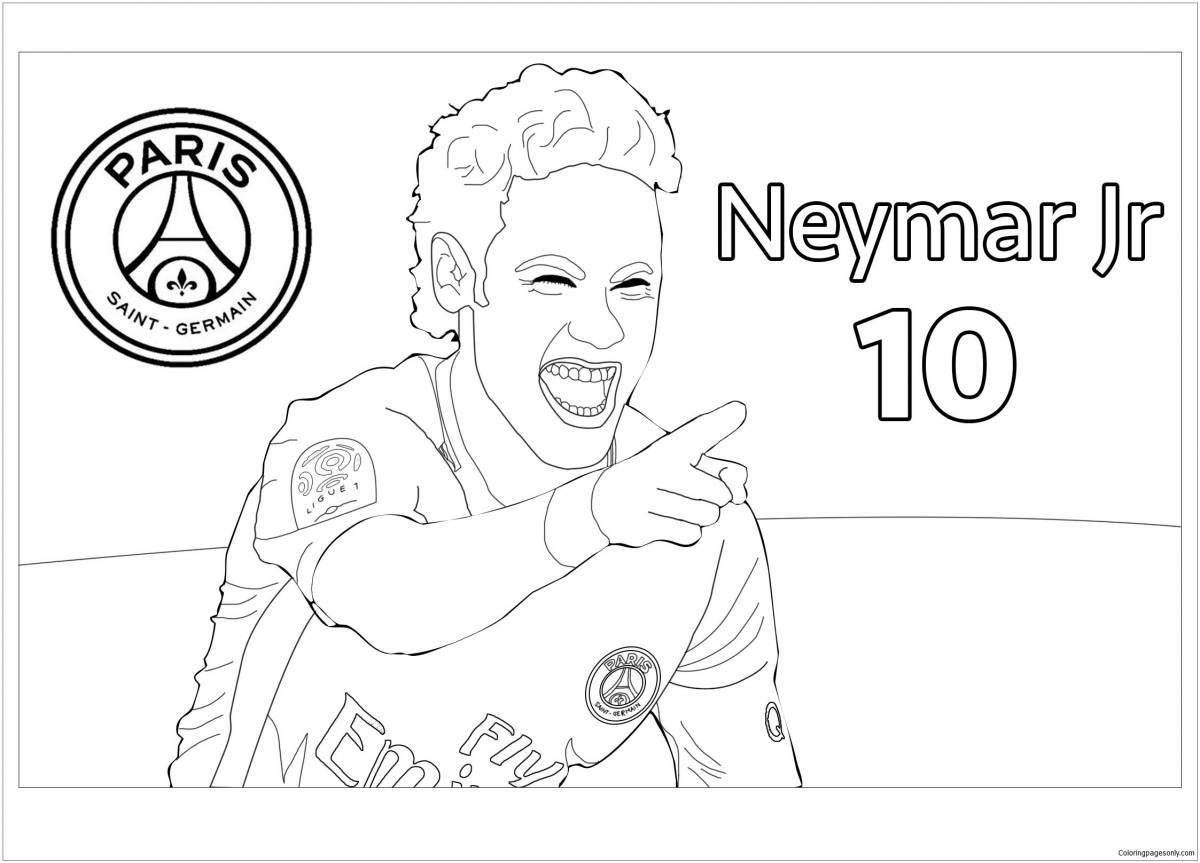 Detailed psg icon coloring page