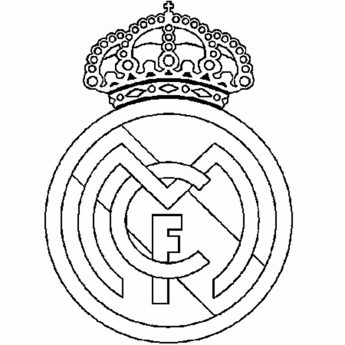 Delightful psg icon coloring page