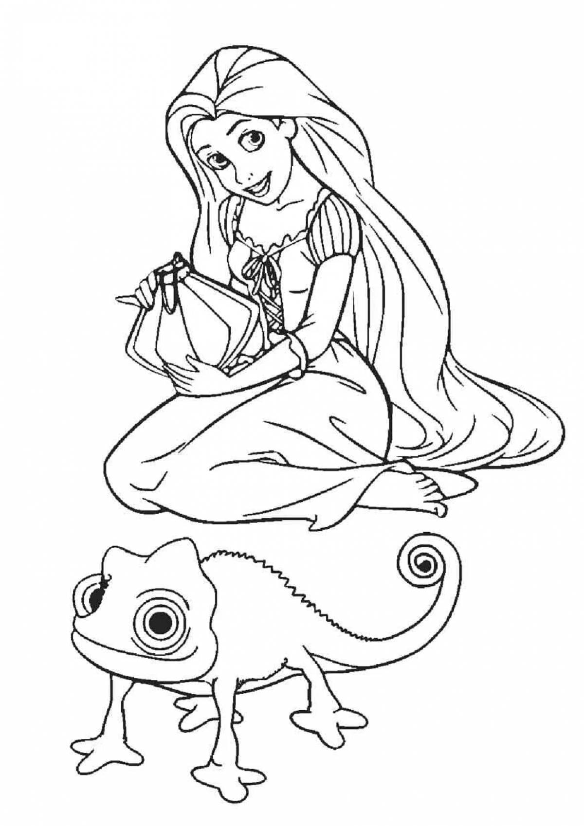 Great little rapunzel coloring book