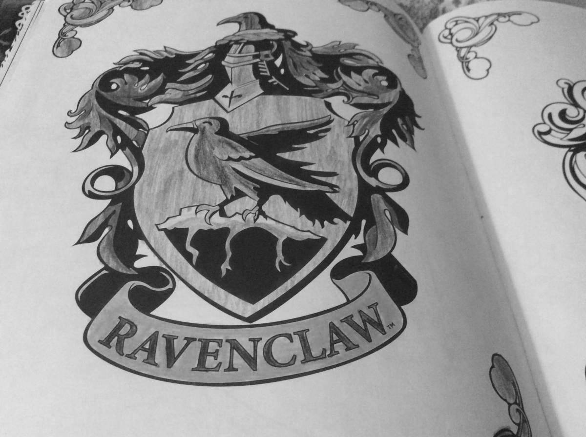 Coloring coat of arms of the royal ravenclaw