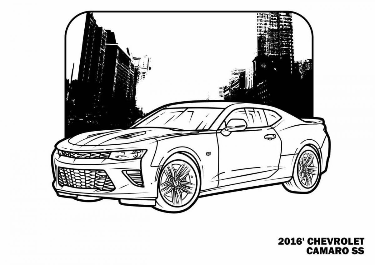 Chevrolet orlando bold coloring page
