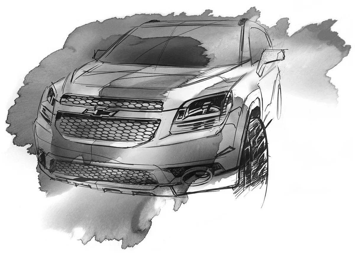 Photo Brilliant chevrolet orlando coloring page