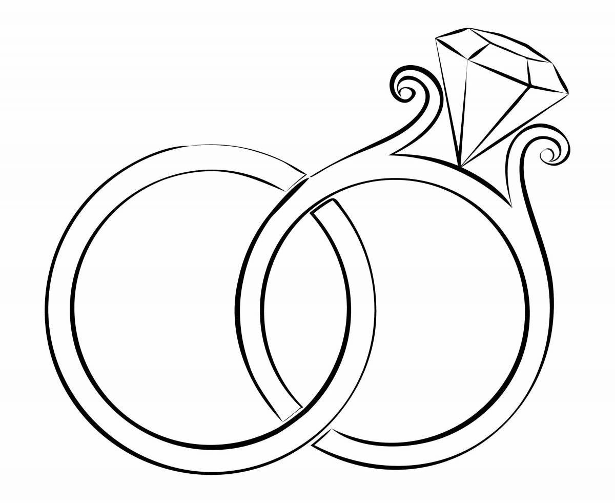 Королевские раскраски обручальные кольца