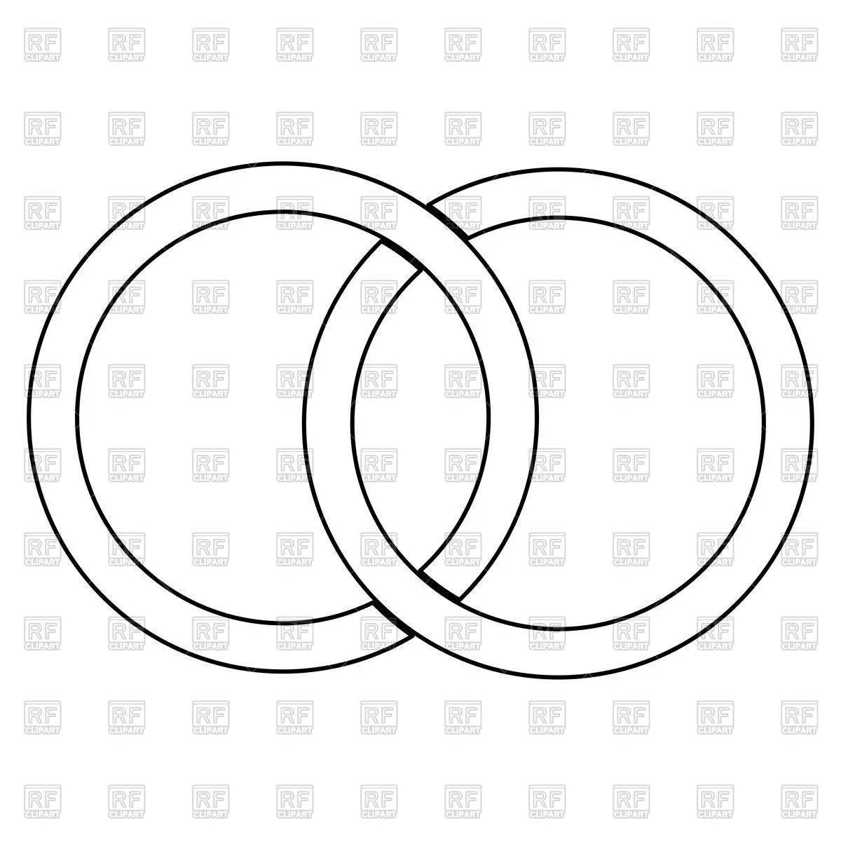 Refreshing wedding ring coloring pages