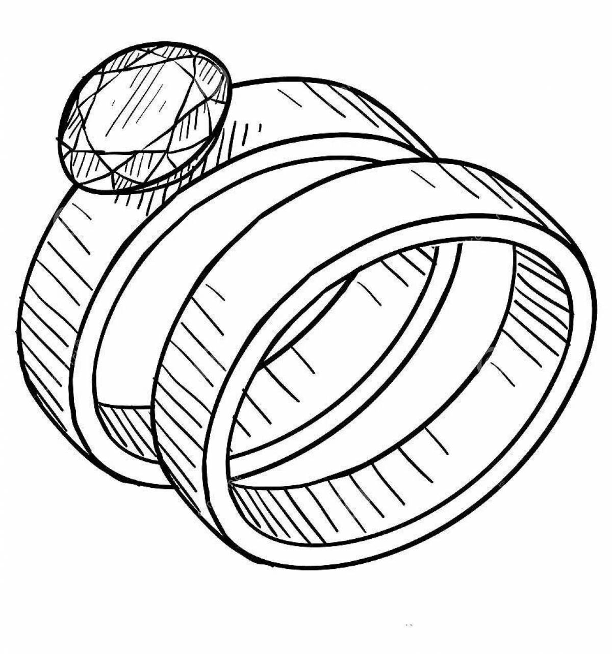 Обручальные кольца рисунок