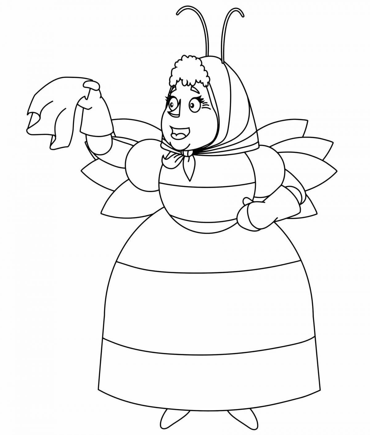 Adorable grandfather coloring page