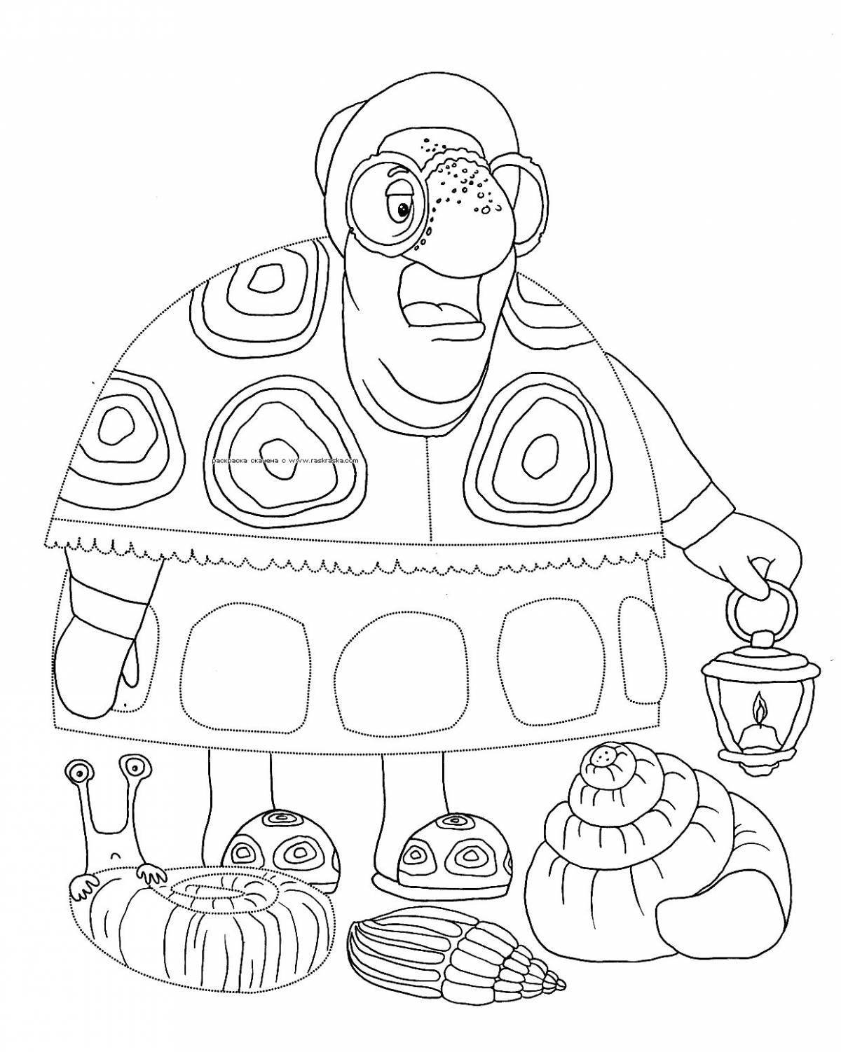 Coloring book wise grandfather