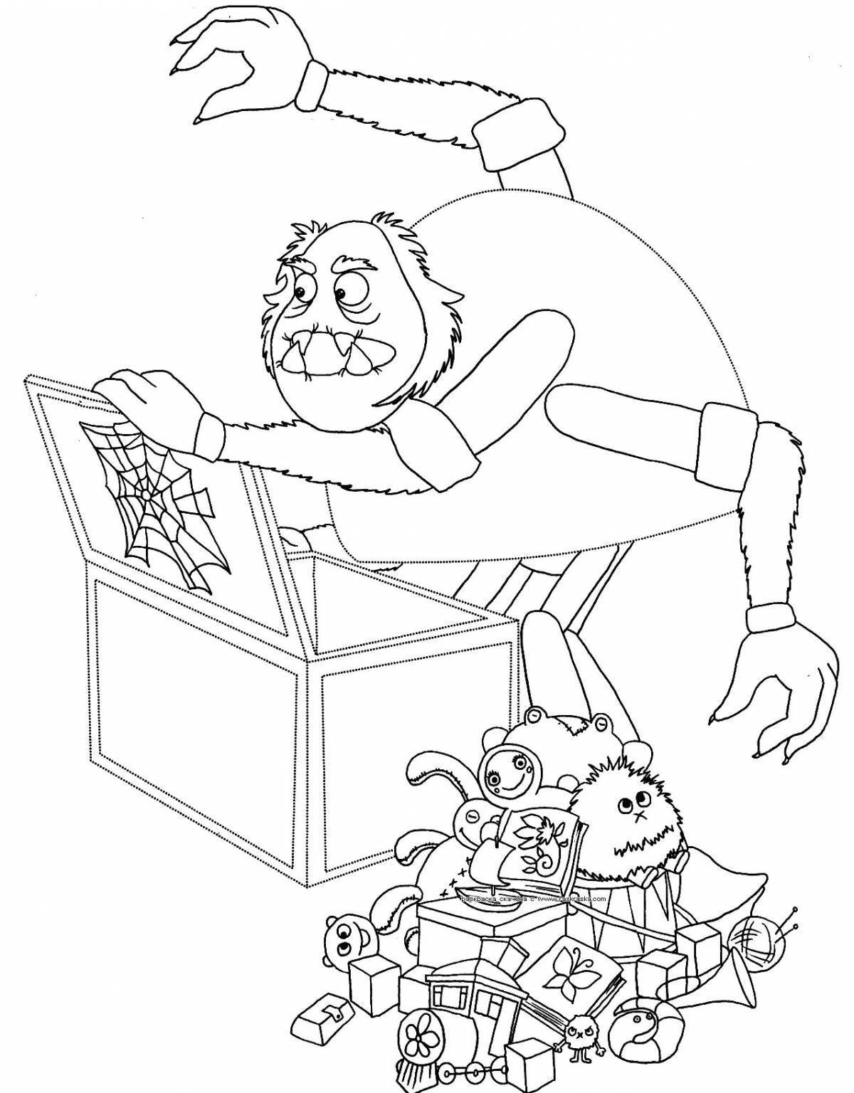 Glorious grandfather coloring page