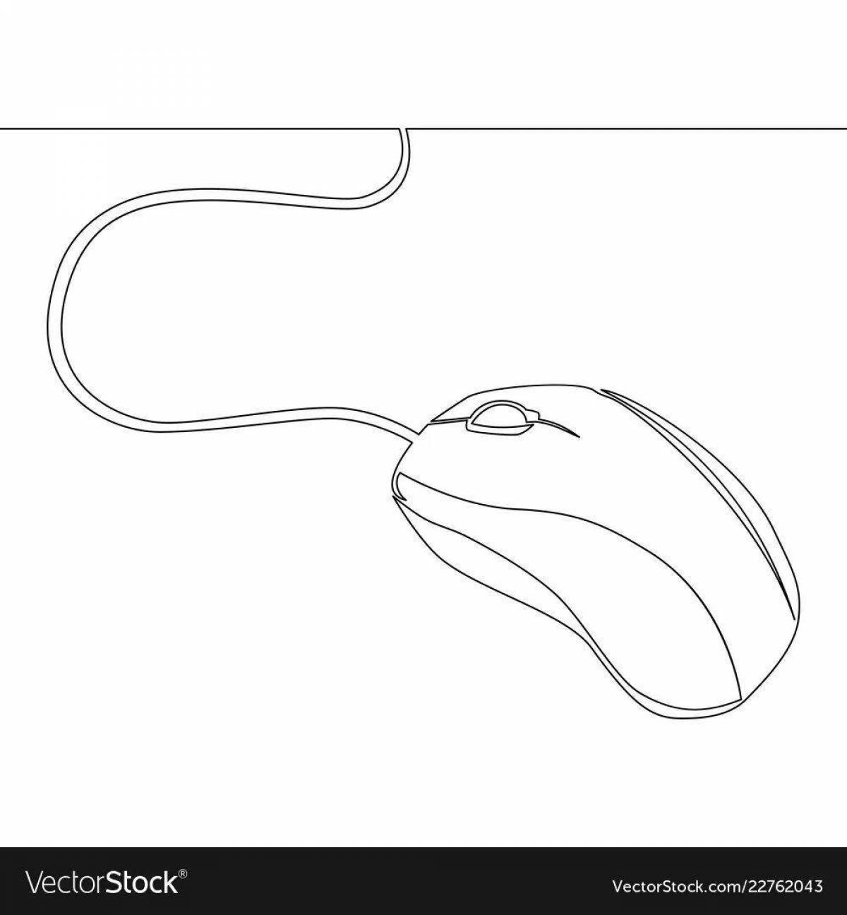 Компьютерная мышь чертеж