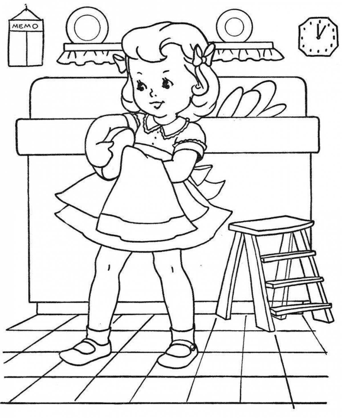 Bright deeds coloring page