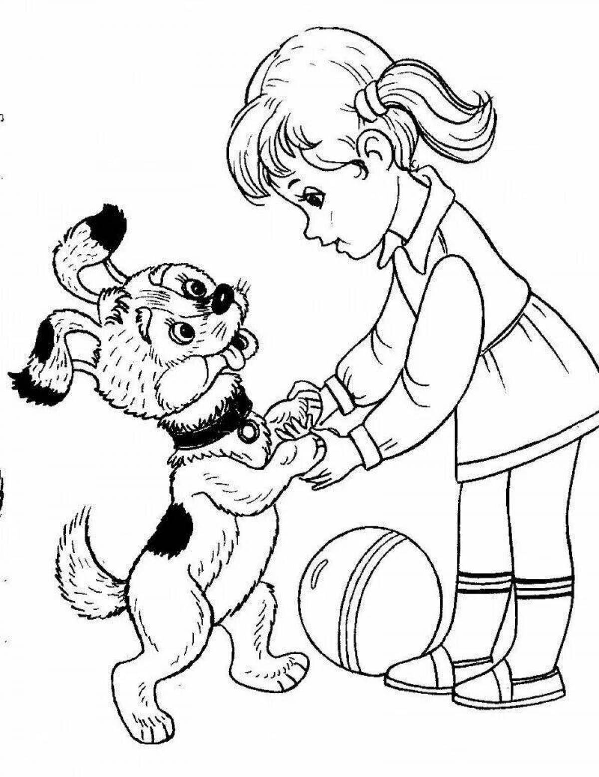 Holiday good deeds coloring page