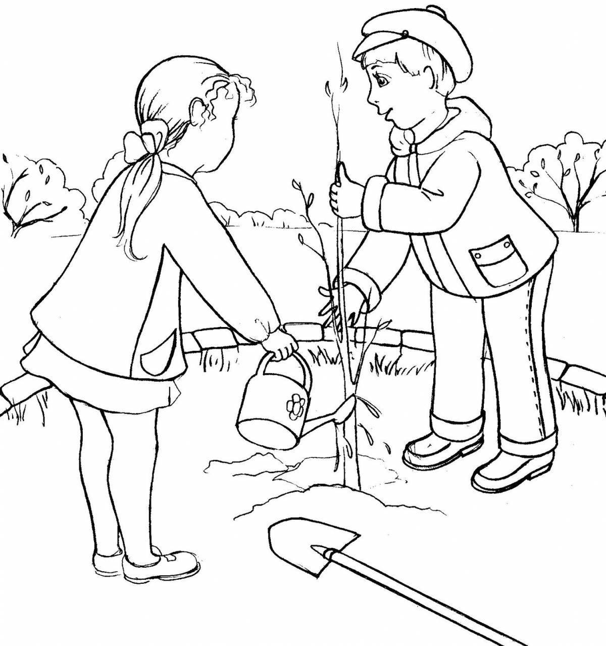 Glorious good deeds coloring page