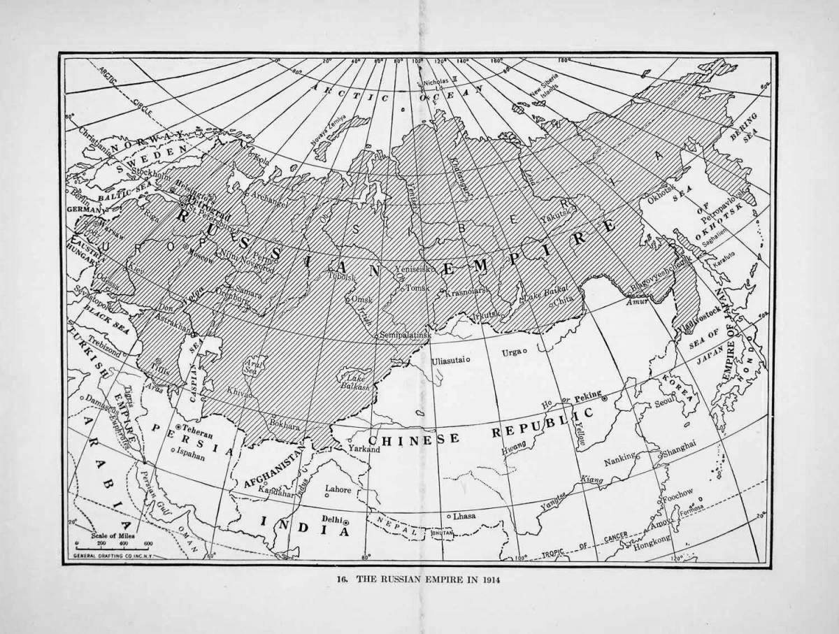 Elegant coloring of the Russian Empire