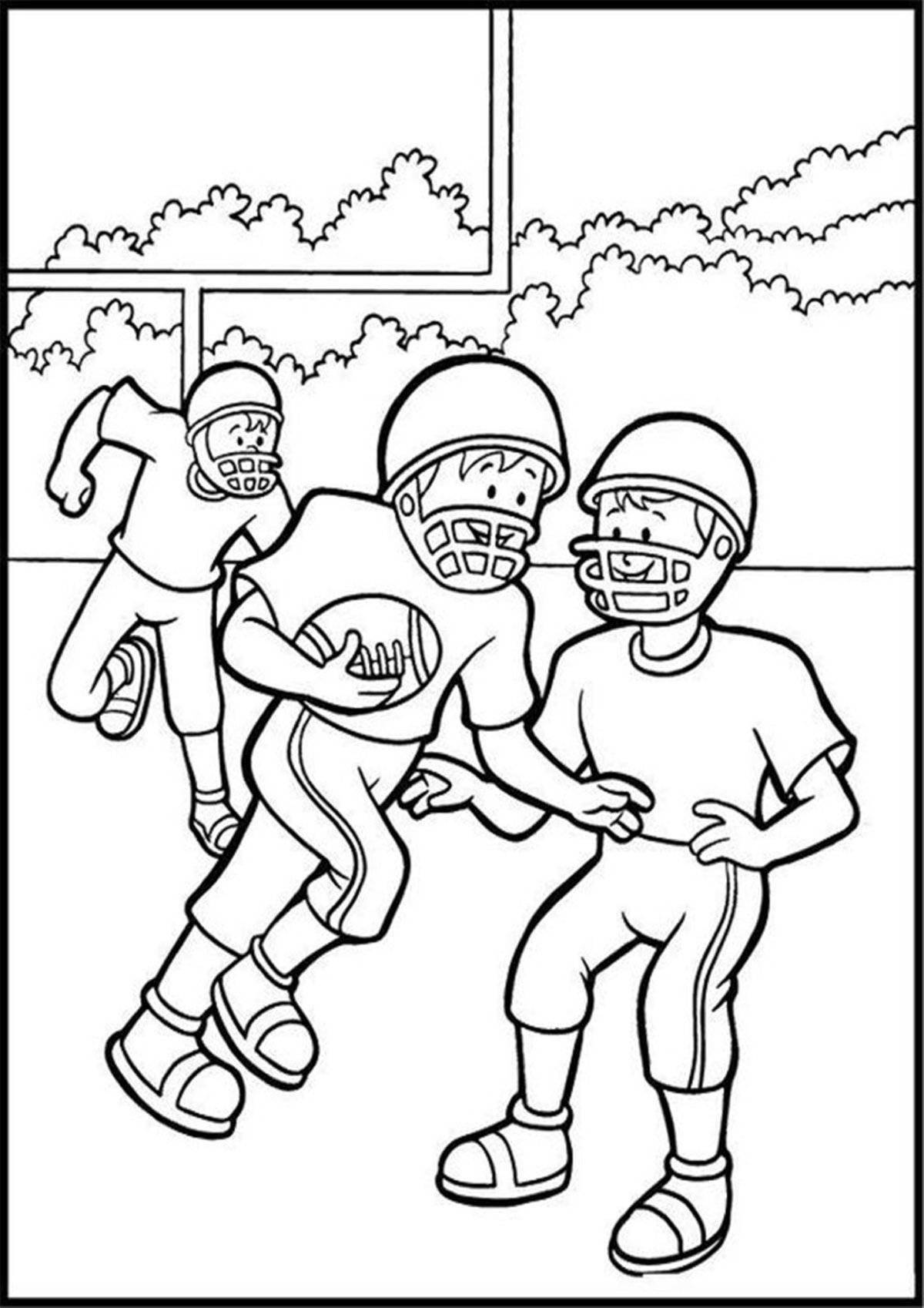 Entertainment sports games coloring book