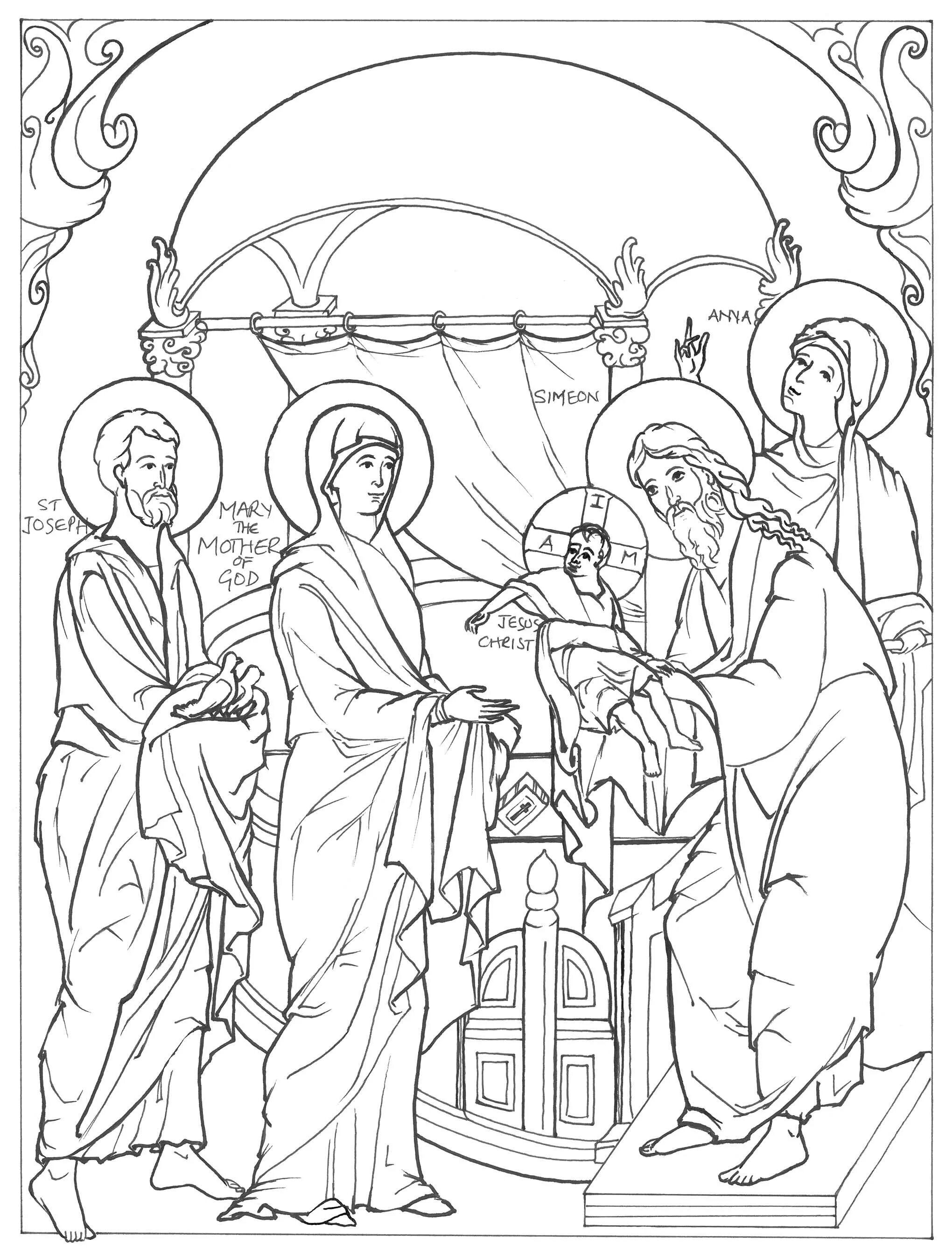 Colorful Orthodox holiday coloring book