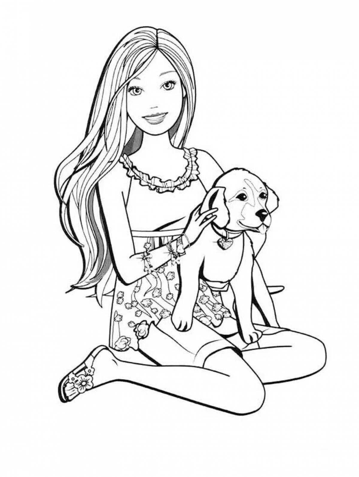 Раскраски Барби (Barbi coloring pages). Раскраски для девочек Барби скачать