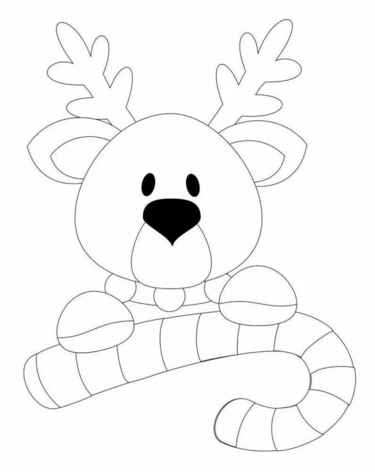 Adorable Christmas crafts coloring book