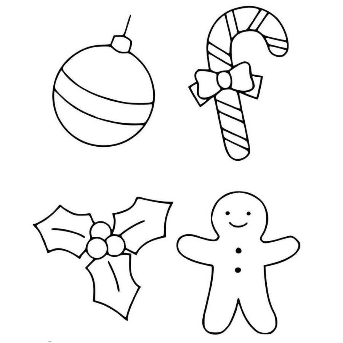 Decorated coloring pages christmas crafts