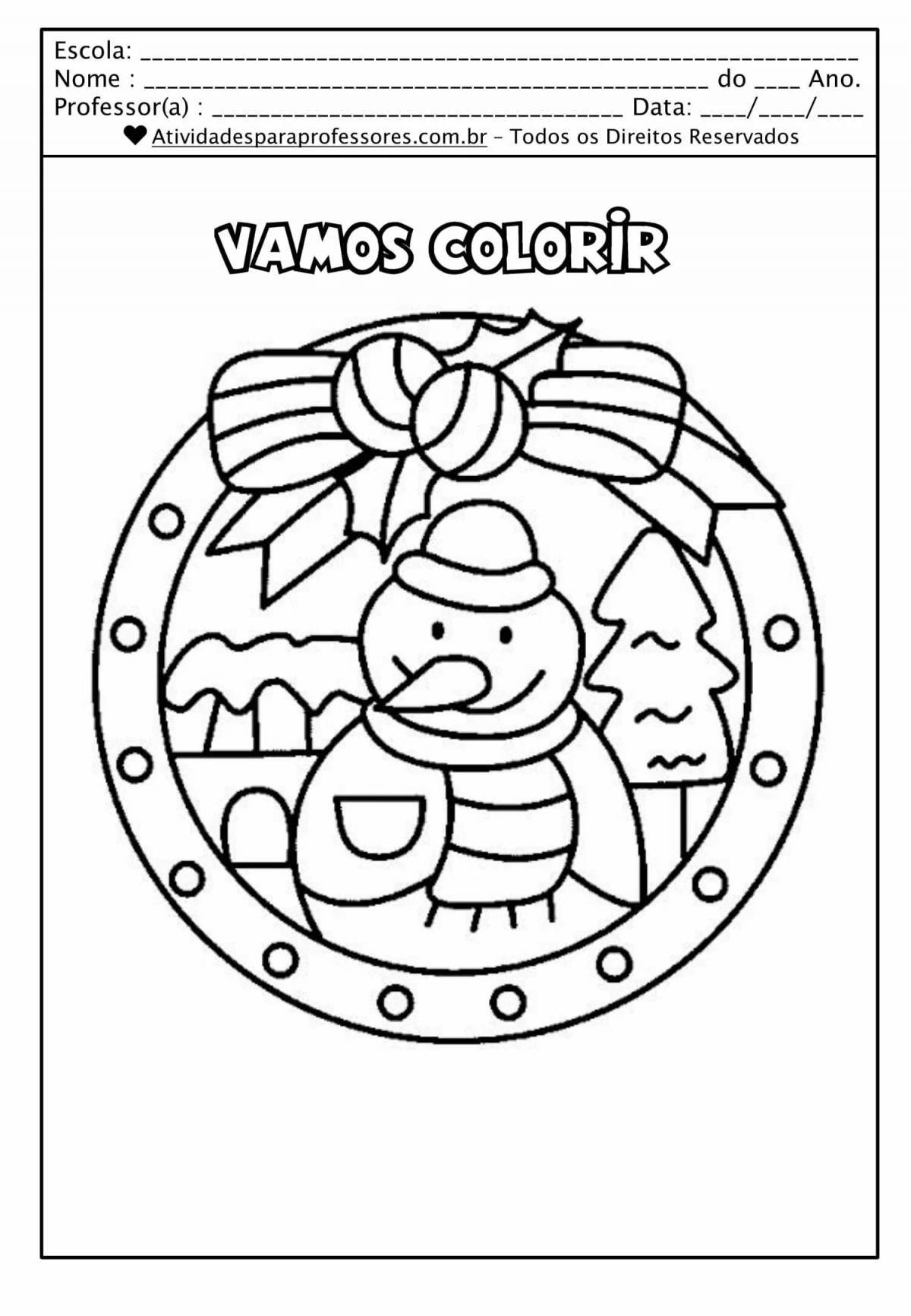 Coloring Christmas crafts