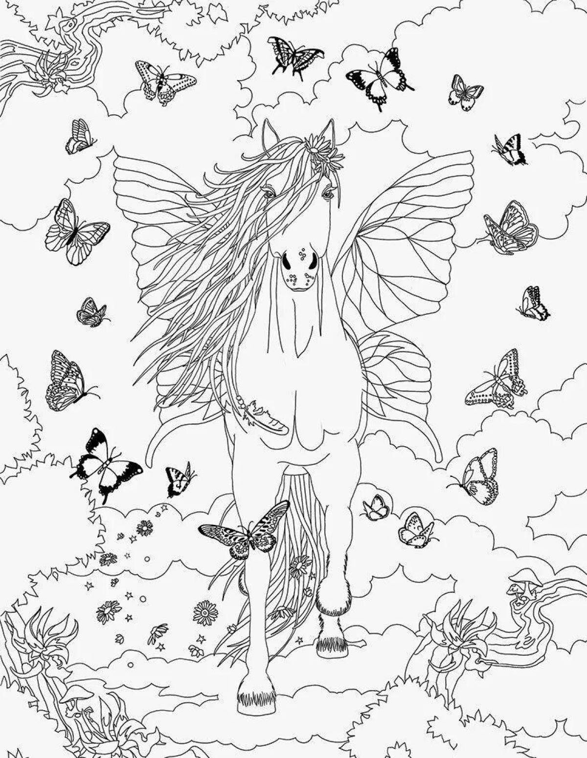 Angel coloring pages magical unicorns